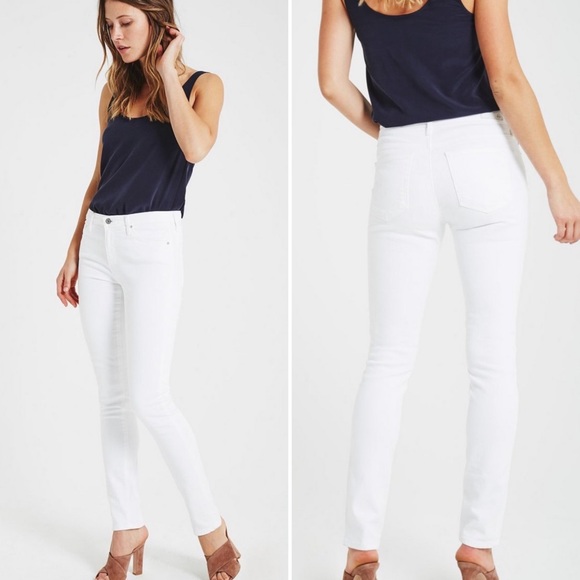 AG Adriano Goldschmied White Prima Cigarette Jeans - Picture 3 of 14